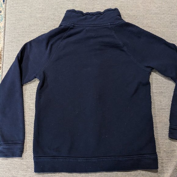J Crew  Girls zip front cardigan sweatshirt in navy, size 14 - Picture 2 of 5
